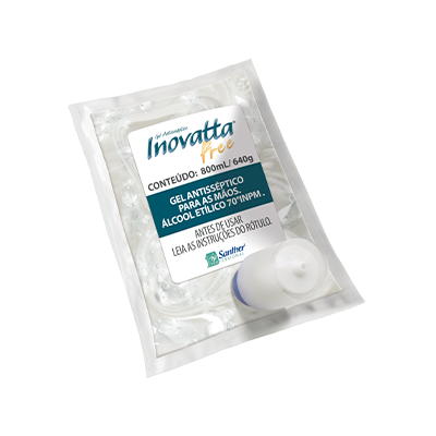 Álcool Gel Antisséptico Inovatta Free GHB08