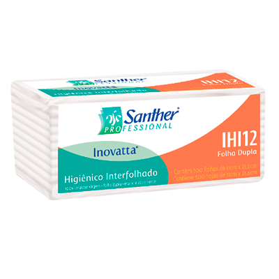 Papel higiênico interfolhado IHI12 santher