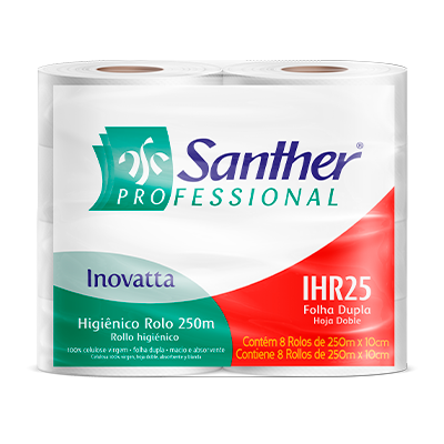 Papel higiênico rolo IHR25 santher