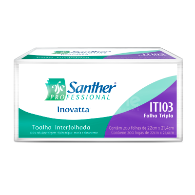 Papel toalha folha tripla ITI03 de maior qualidade