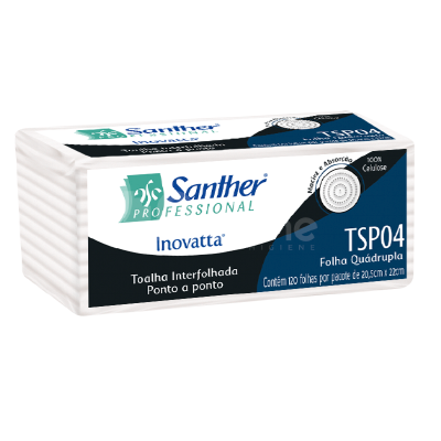 Papel toalha folha quádrupla TSP04 de maior qualidade