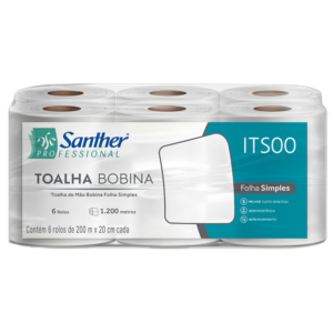 Papel Toalha Bobina Folha Simples Inovatta Santher —  ITS00 - Imagem 1