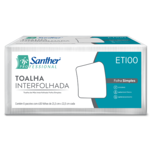 Papel Toalha Interfolha Folha Simples Santher —  ETI00