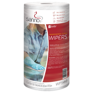Pano Wiper Multiuso SANNO Proclean com 100 toalhas em rolo