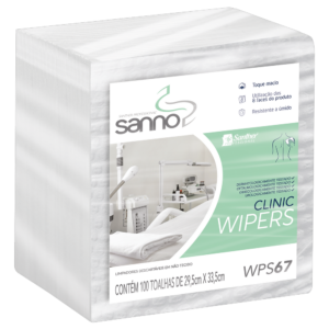 WPS67 - Pano Wiper Multiuso SANNO com 100 toalhas dobradas