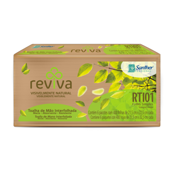 RTI01 - Toalha Interfolhada Reviva Folha Simples RTI01 - Toalha Interfolhada Reviva Folha Simples